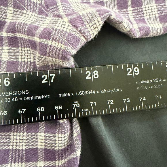 LL Bean Mens Oversized XXXL Tall Slightly Fitted Button Down Plaid Pocket Shirt - Picture 8 of 9